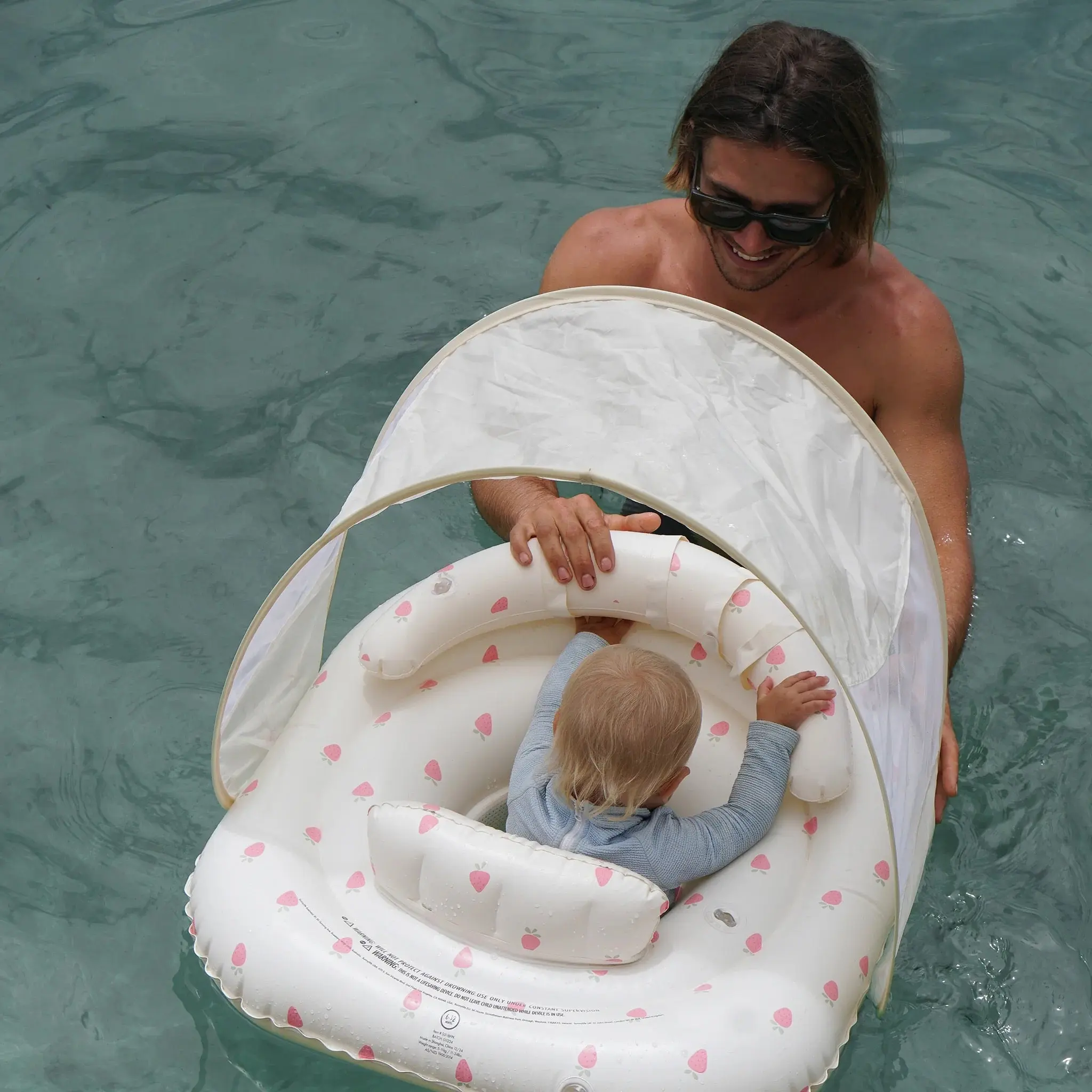INTERACTIVE BABY FLOAT STRAWBERRY SUNSHINE PINK – Image 9