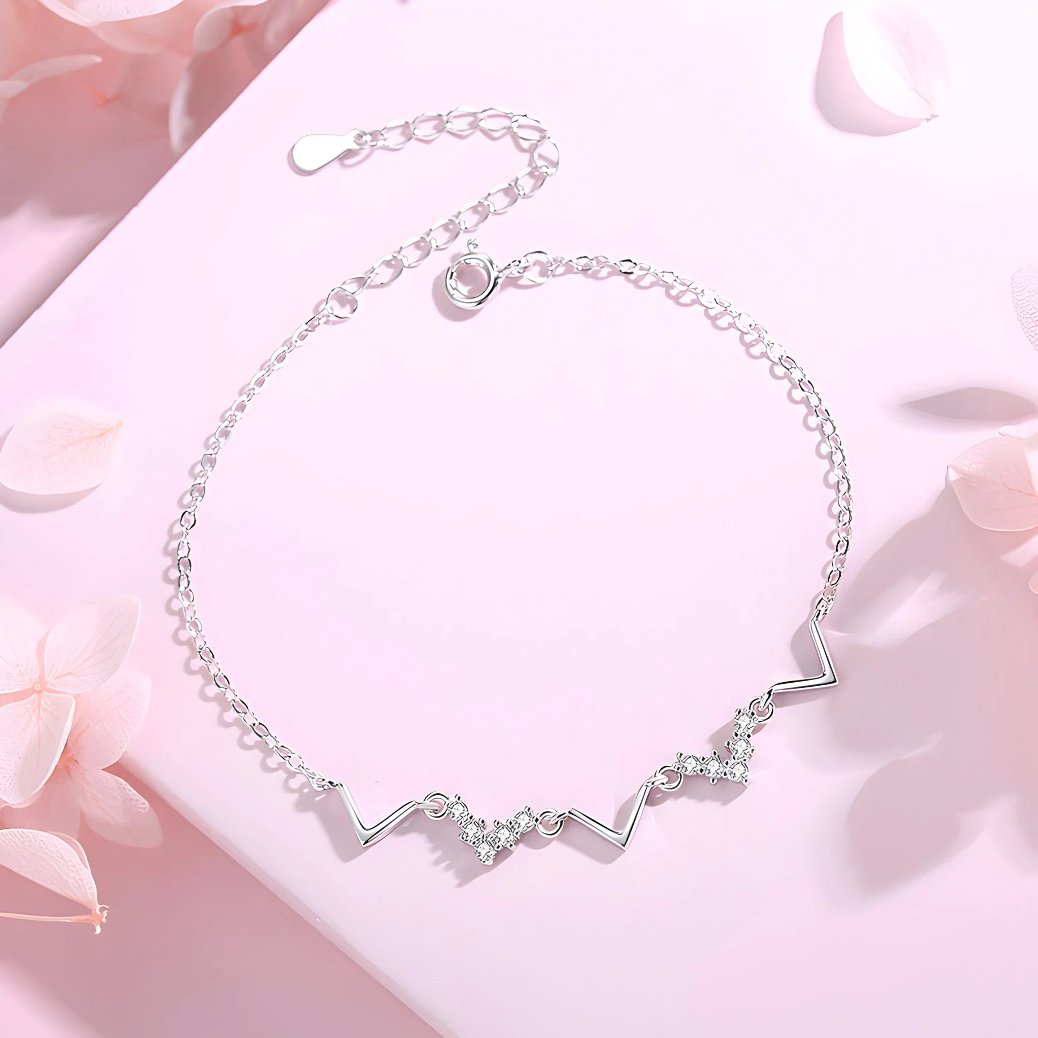 Bracelet en argent sterling pour femme, forme symétrique, modèle Sally – Image 3